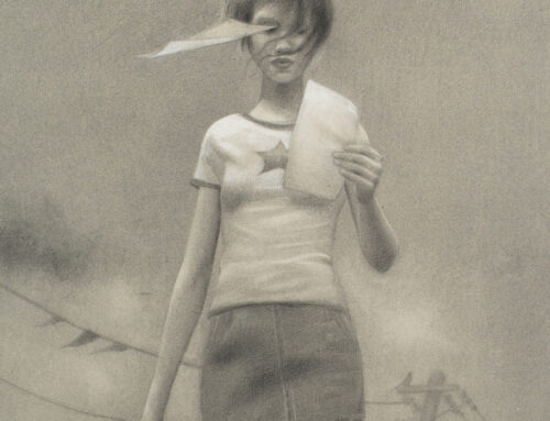 Vacaciones, 50×40 cm, Graphite on paper